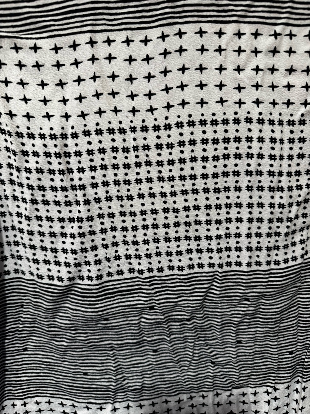 Madewell Black & White Patterned Muscle Tank Size M - Picture 4 of 6